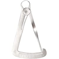 sourcing map Regla Pinza interior 0-10mm Acero inoxidable Piedras Joyería Herramienta medición calibrador deslizante